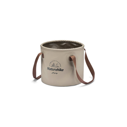 可折疊圓袋 (淺啡) 10L Foldable Round Bucket (Light Brown)